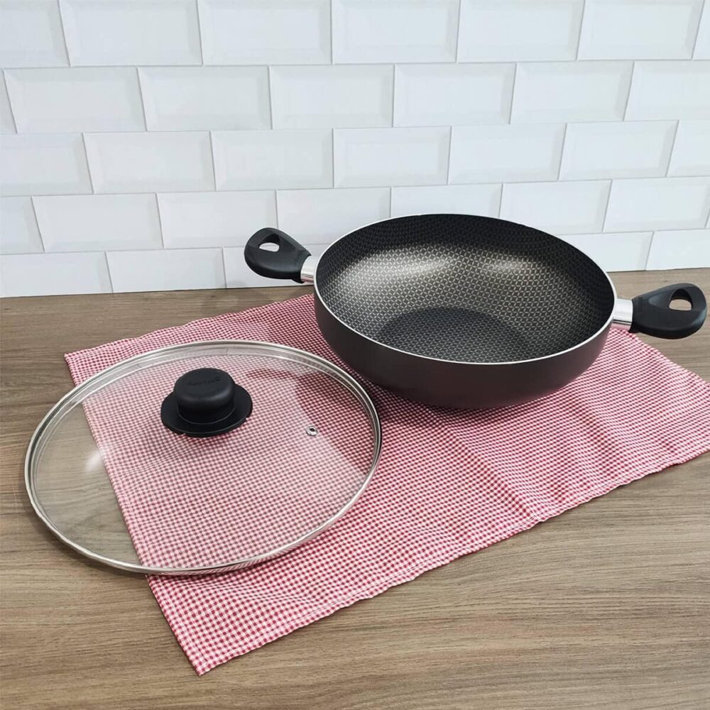 Multiflon Frigideira Wok 28 Centímetros com Alças Tampa Vidr... - Image 7