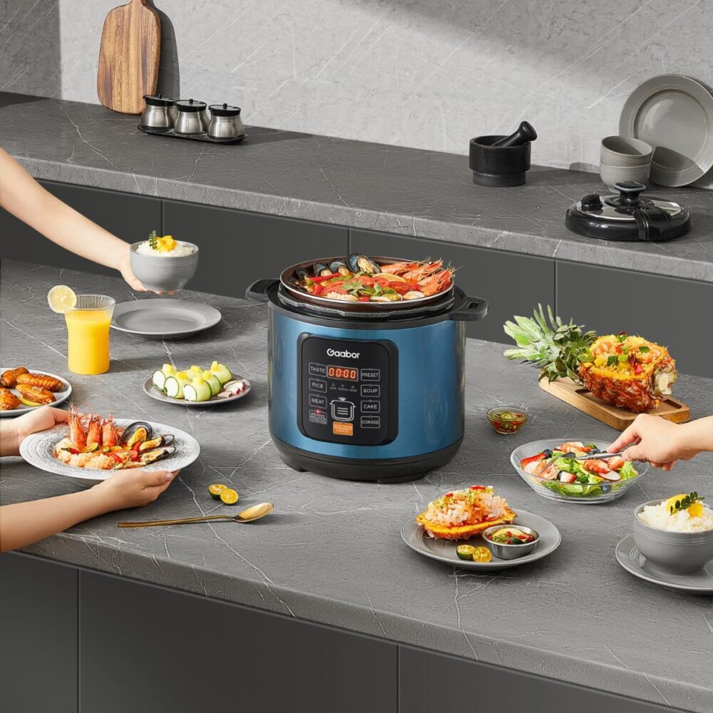 GAABOR PANELA DE PRESSÃO ELÉTRICA 6L 1000W MULTIFUNÇÃO CERAM... - Image 11