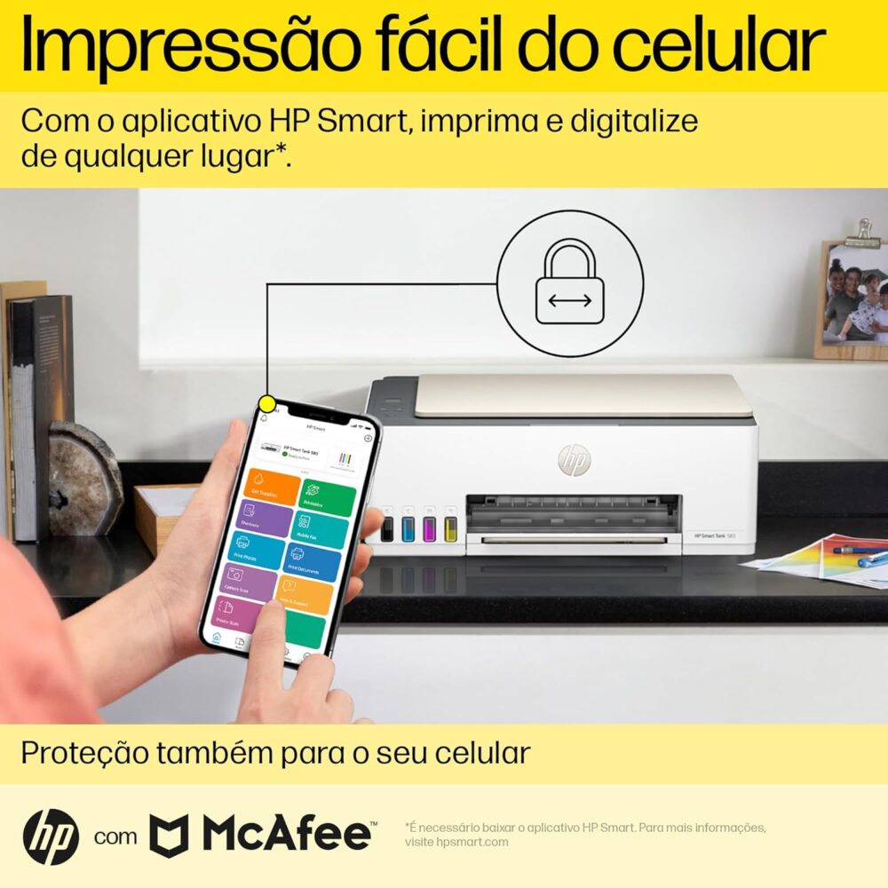 Impressora Multifuncional HP Smart Tank 583 Tanque de Tinta ... - Image 4