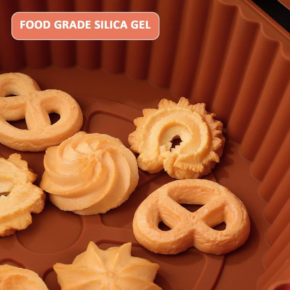 3 Pçs Air Fryer Panela de Silicone Airfryer Cesta Inserção F... - Image 9