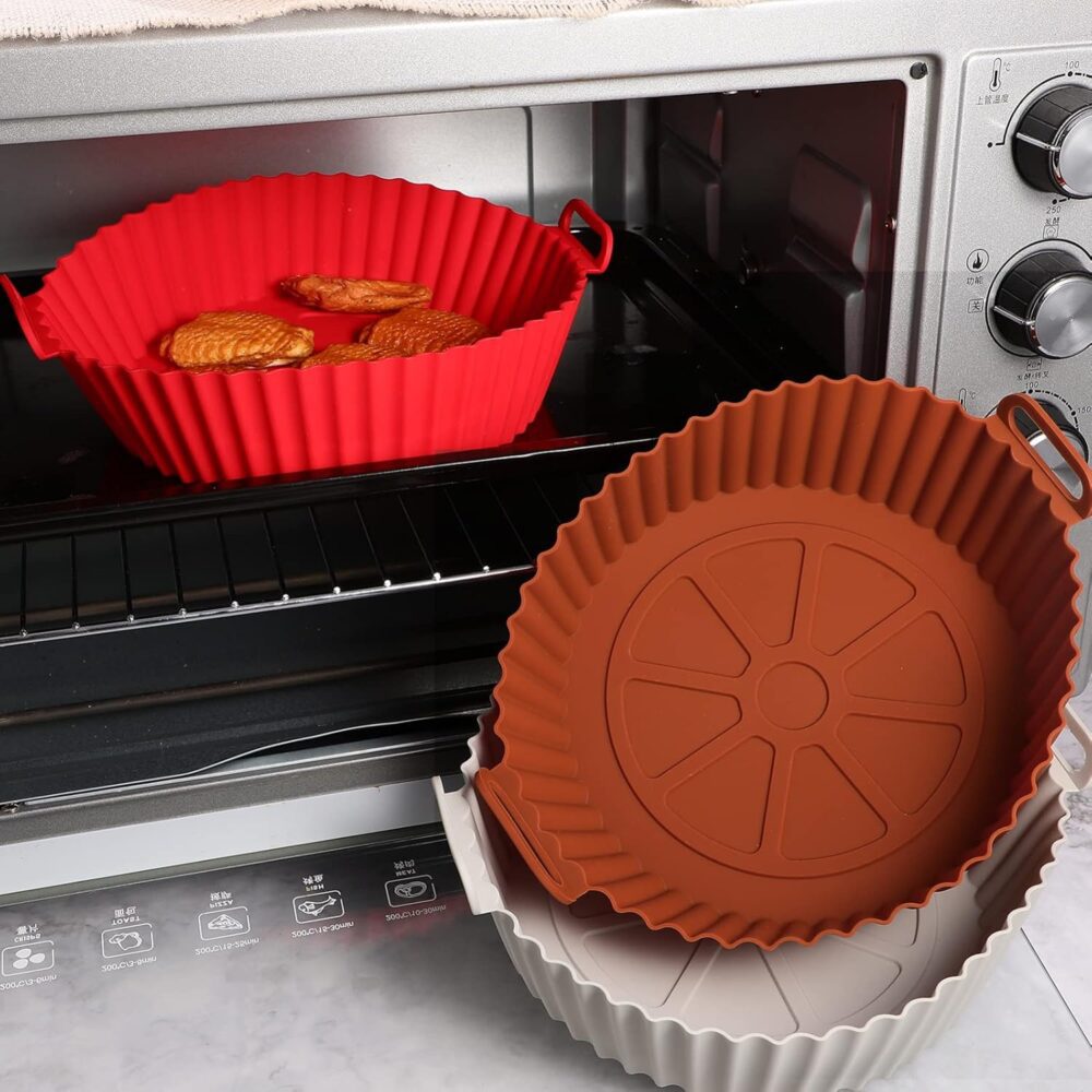 3 Pçs Air Fryer Panela de Silicone Airfryer Cesta Inserção F... - Image 7