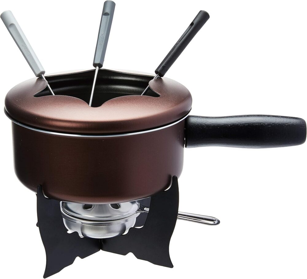 Conjunto para Fondue, 10 Pecas, Brinox, Chocolate