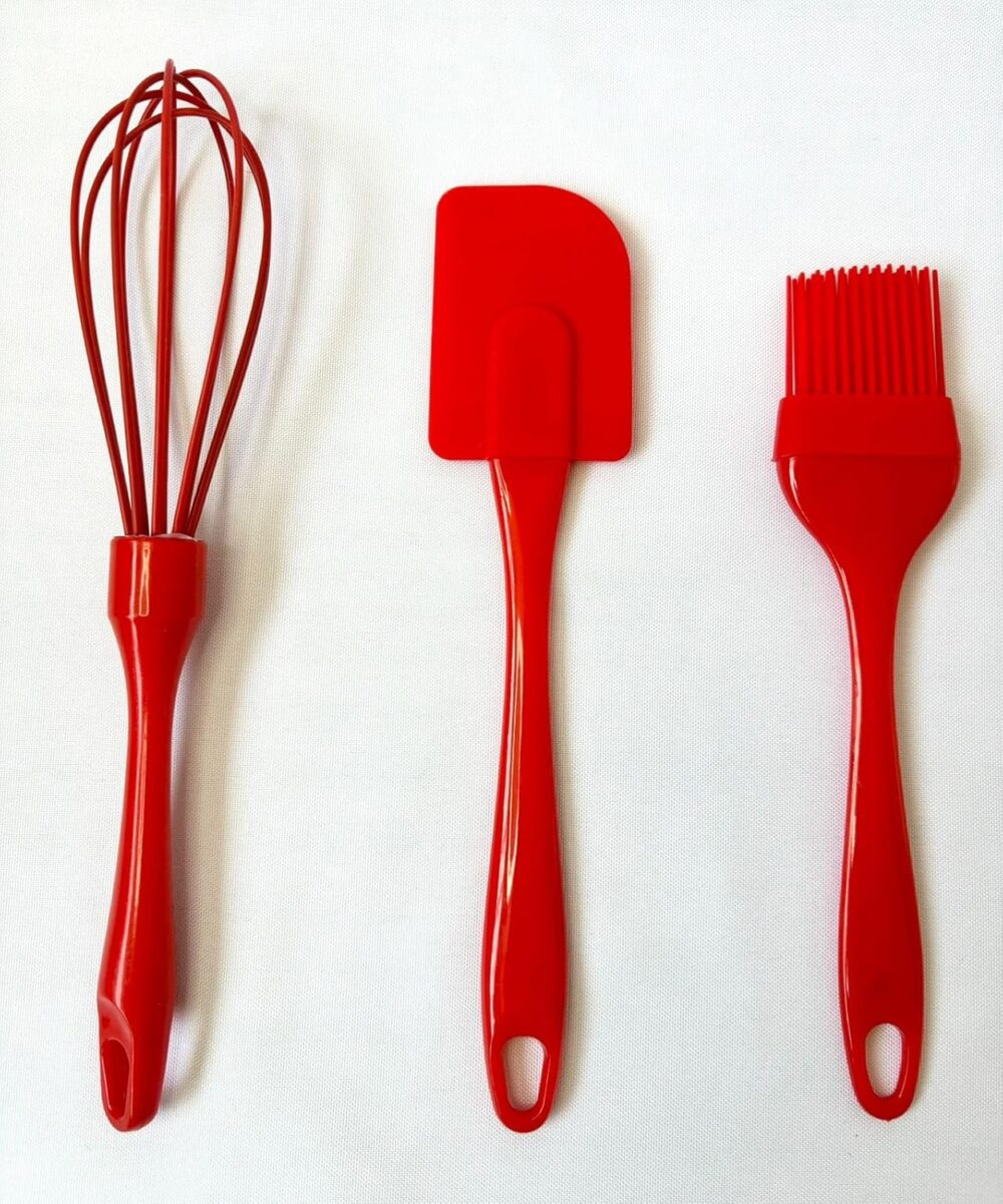 Conjunto de Espátulas de Silicone para Confeitaria