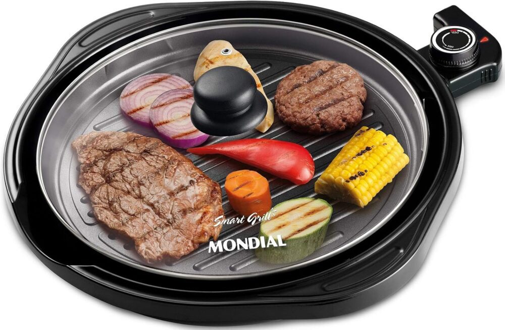 Grill Redondo Smart Grill 30cm, Mondial, Preto, 1200W, 110V ...
