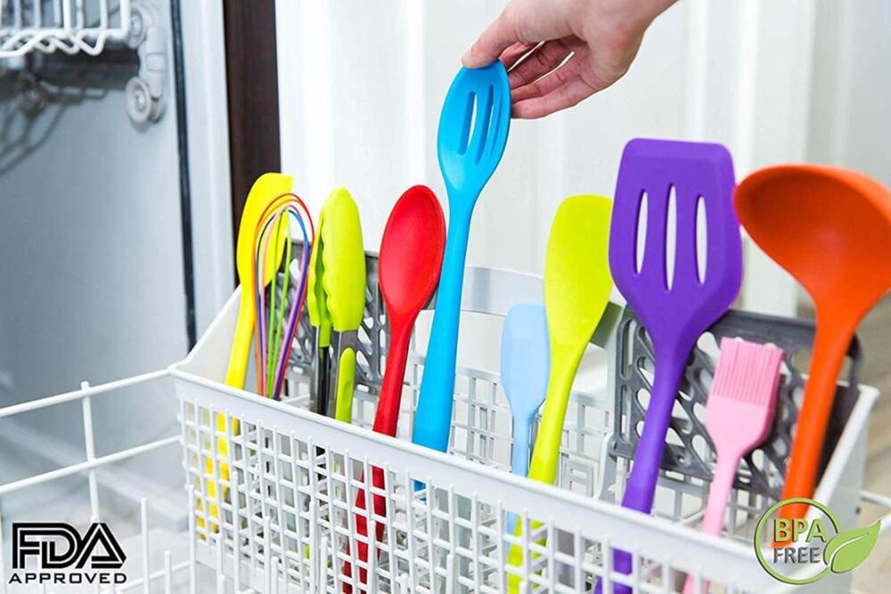 JG Kit 10 Peças Jogo De Utensílios De Silicone Maciço Cozinh... - Image 3