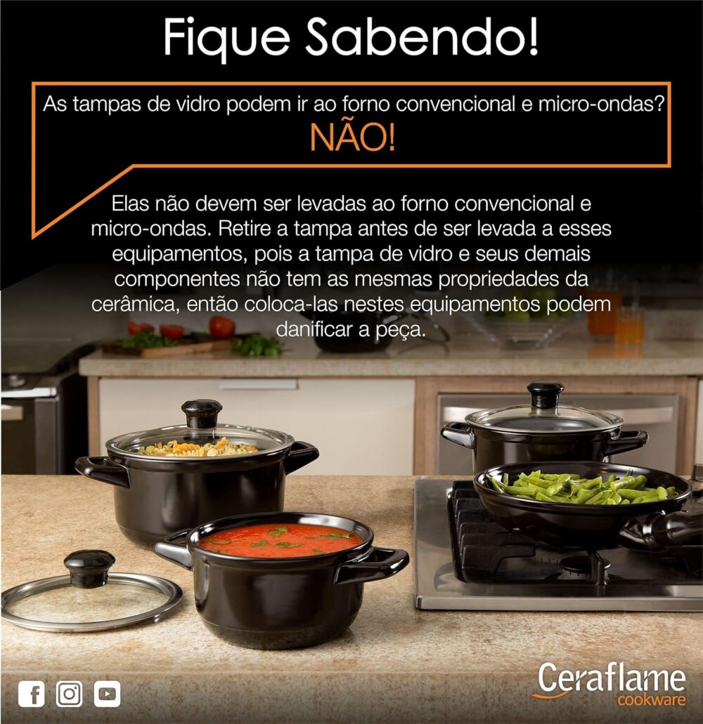 Ceraflame Frigideira de Cerâmica Premiere+ 20cm 1,5 Litros C... - Image 5