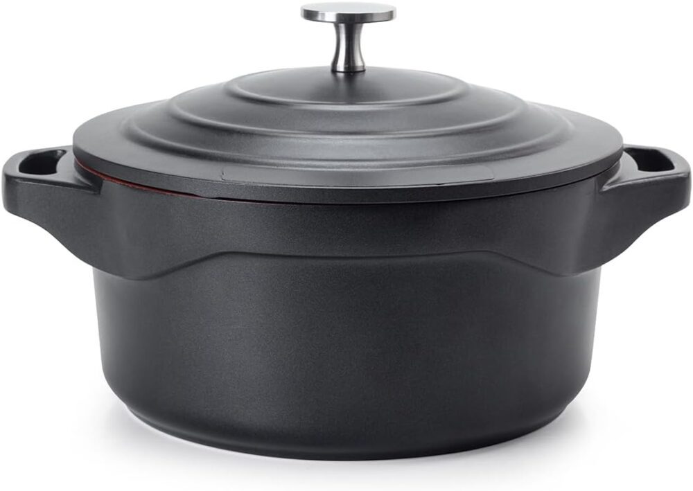 Panela Caçarola Revestimento Cerâmico 24 Cm Preta Le Cook - Image 3