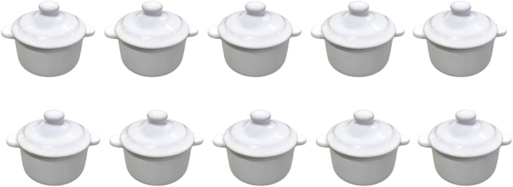 Panelinha de Cerâmica Mini Caçarola Degustação Molho Sobreme...