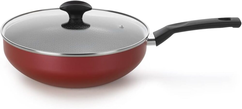 Multiflon Frigideira Wok 28 Cm com Tampa Aluminio Anti Adere...