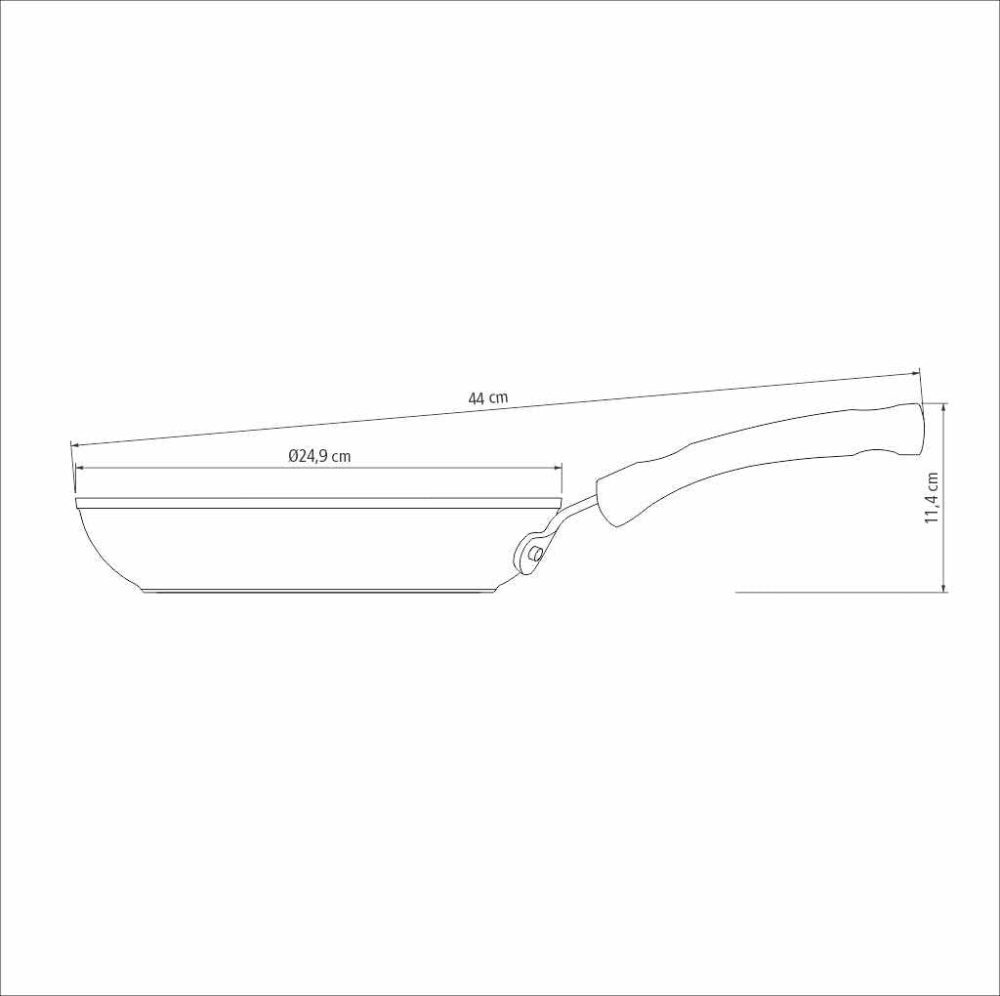 Frigideira Alumínio 24 cm Monaco Indução Preto Tramontina - Image 7