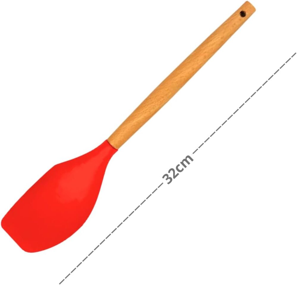 Espátula de Silicone 32cm Cabo de Madeira Resistente Ao Calo... - Image 3