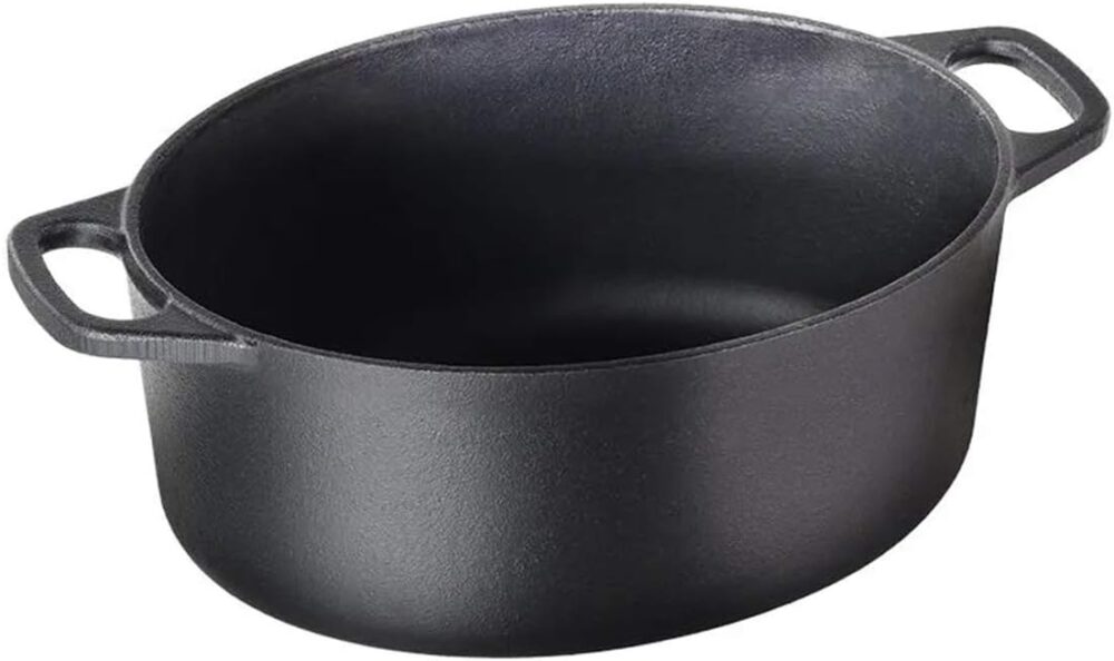 Panela De Ferro Fundido Caçarola Oval Santana 6,5 Litros - Image 2