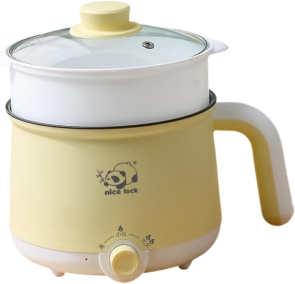 SiaBiced Mini panela elétrica de viagem com alça para arroz ... - Image 7