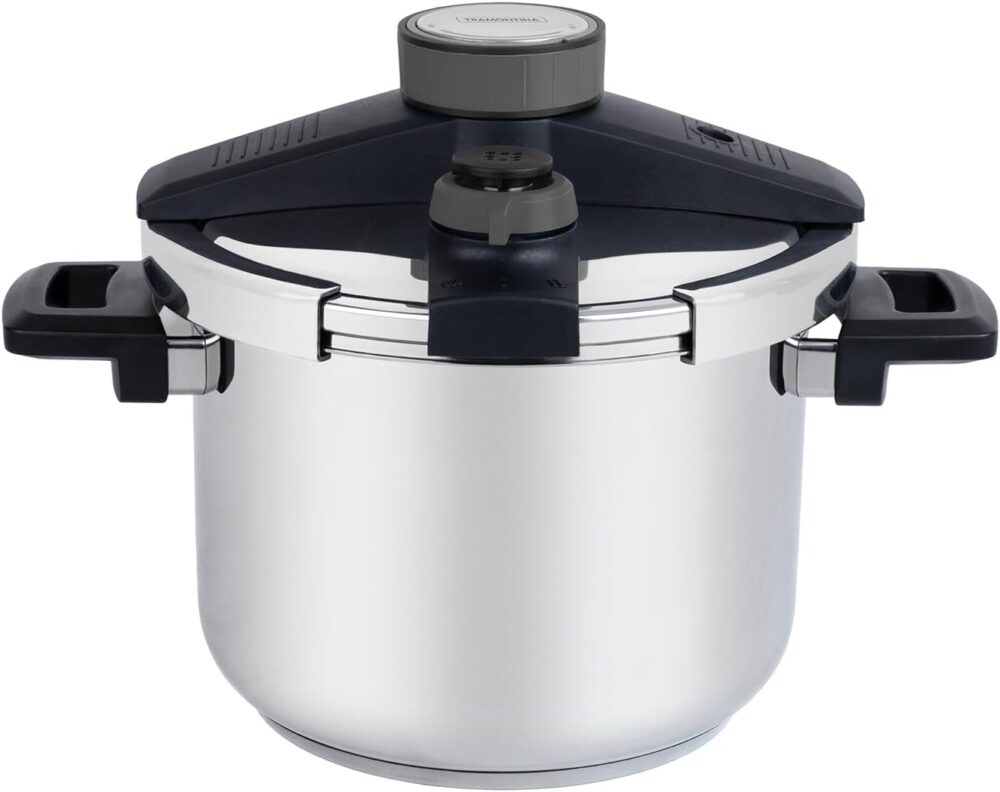 Panela de Pressão Tramontina Presto em Aço Inox Fundo Triplo...