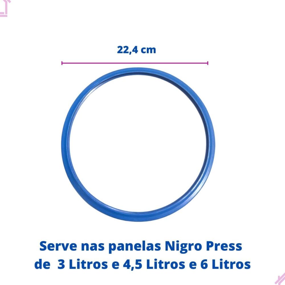 Borracha Anel Vedação Panela De Pressão Nigro Press 3L / 4,5... - Image 2