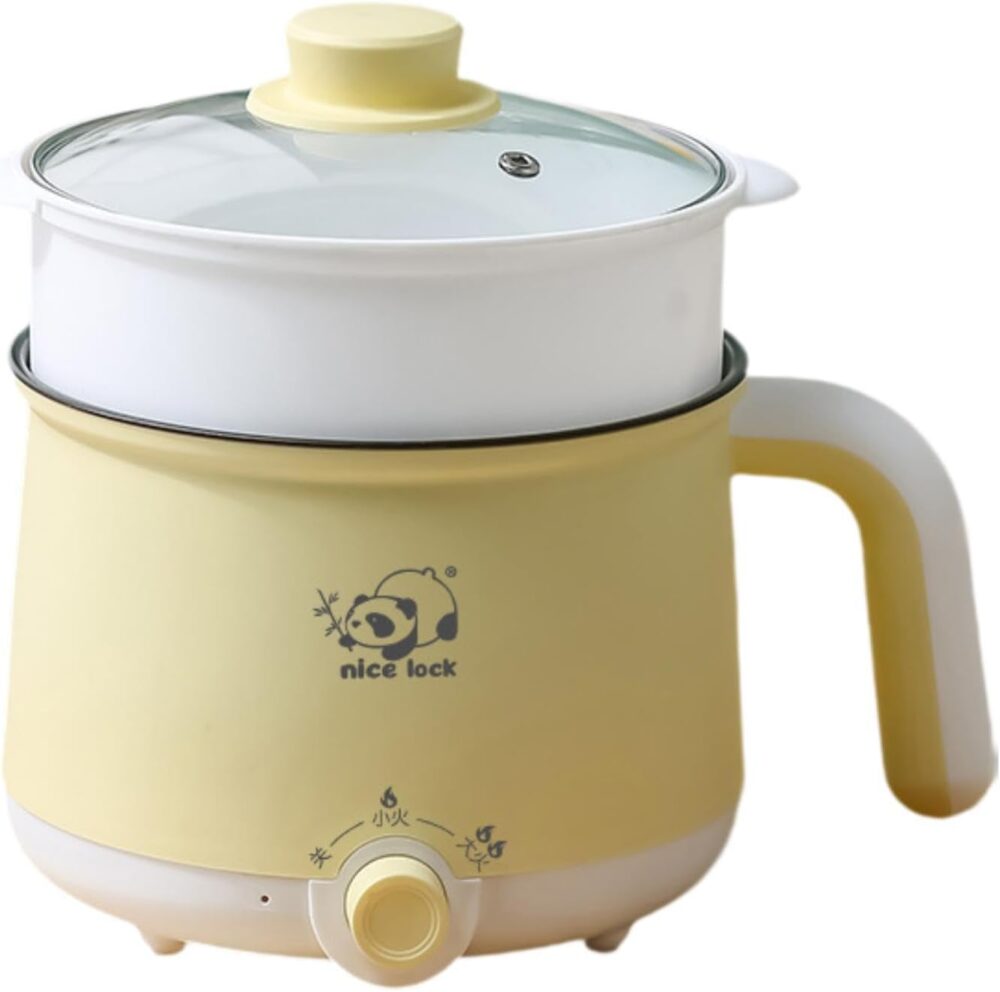 SiaBiced Mini panela elétrica de viagem com alça para arroz ...
