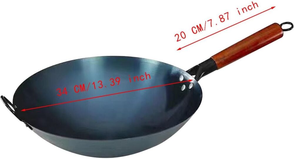 Yajuyi Panela Wok Ferro Wok Fogão de Indução a Gás Manual Fo... - Image 3