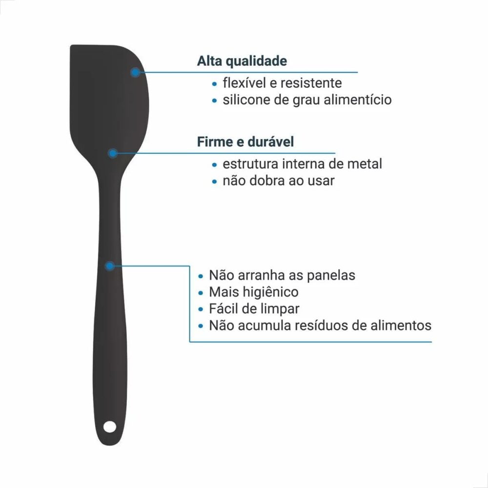 Kit Utensílios Silicone Cozinha 10 Peças Essential - Image 4