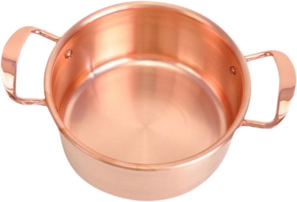 IEUDNS Panela de cobre, panela de indução de 6,3 polegadas, ... - Image 6