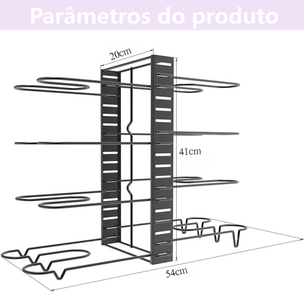 Escorredor de Louça Inox com Porta Pratos Talheres Copos Mod... - Image 2