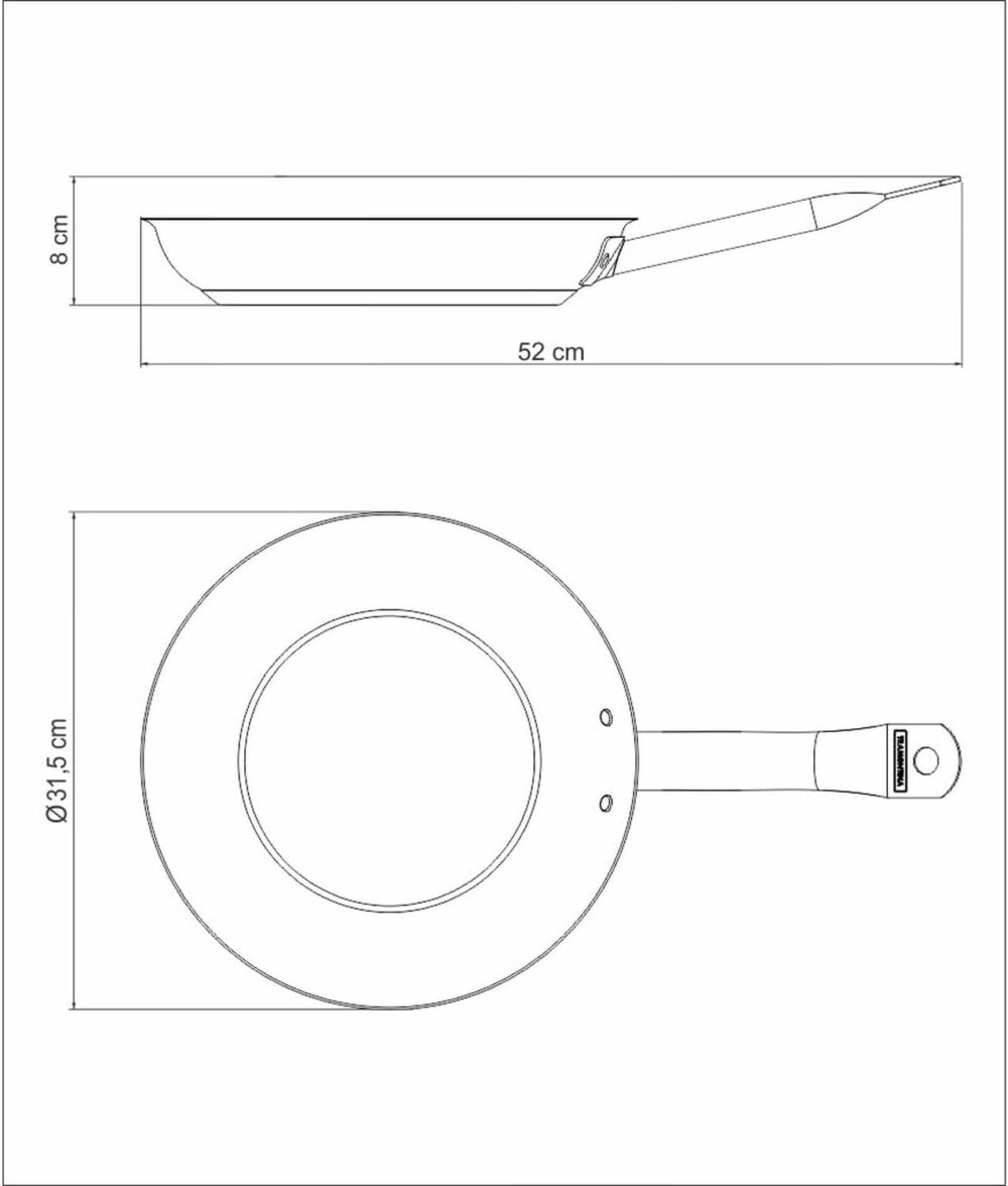 Frigideira Tramontina Inox Fundo Triplo Professional 30cm Be... - Image 8