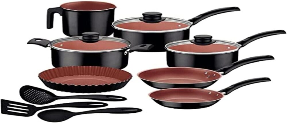 JOGO PANELAS ALUM 10PC TURIM PRE