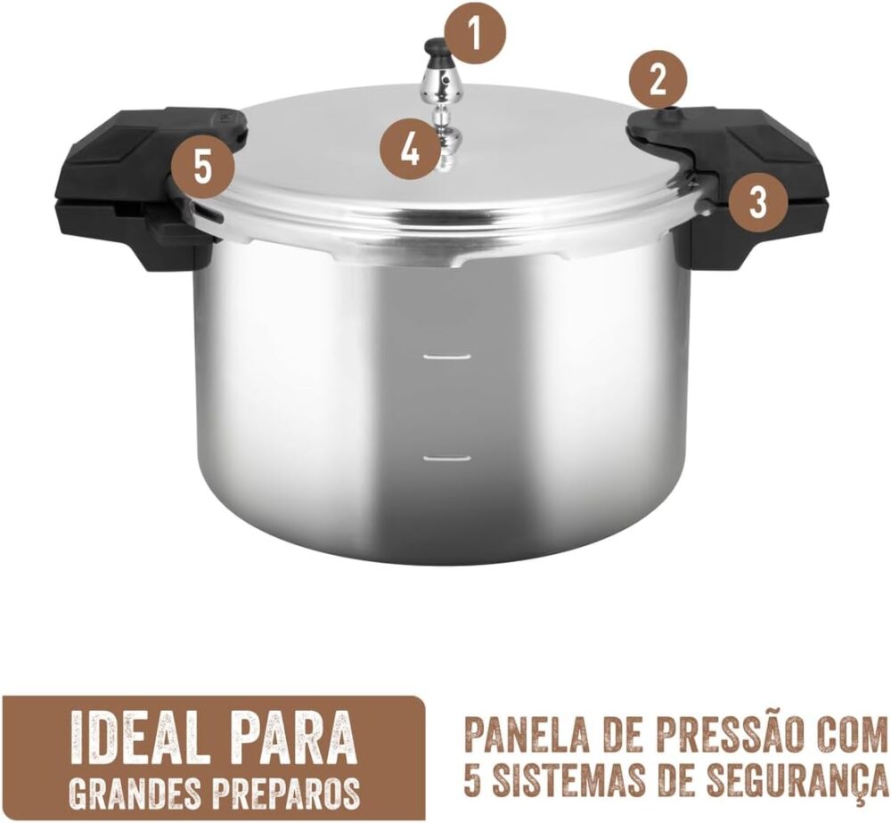 Panela de Pressão de Alta Capacidade Rochedo Pro 15L - Image 7