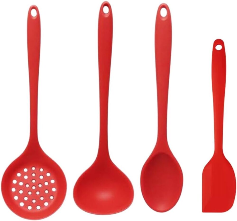 Liz KO Jogo Utensílios Cozinha Silicone Colher Concha Escuma...