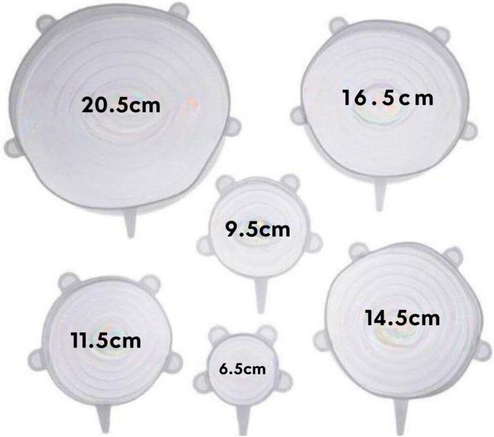 Kit de Tampas de Silicone Reutilizáveis Premium Flexíveis He... - Image 5