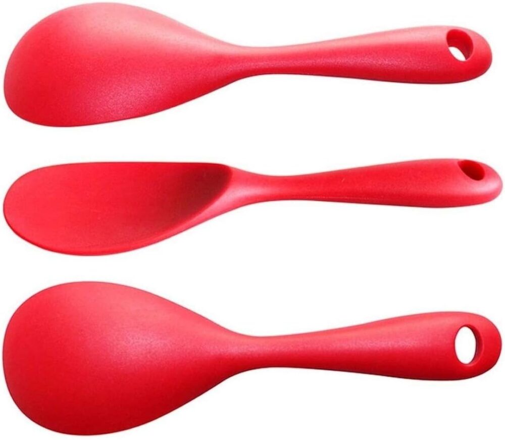 Colher Silicone Utensílio Panela Arroz Mexer Ovo Molho - Image 4