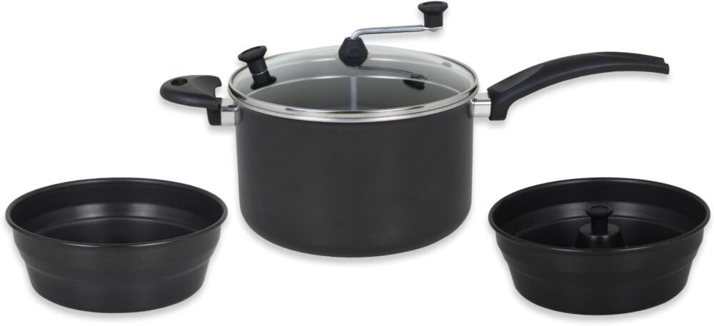 Panela Pipoqueira Fogão de Indução Multiuso 7 Em 1 Antiadere... - Image 4