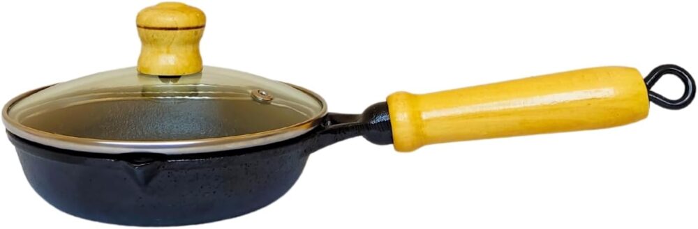 Frigideira Ferro Fundido P/Ovos Omelete Tapioca Antiaderente...