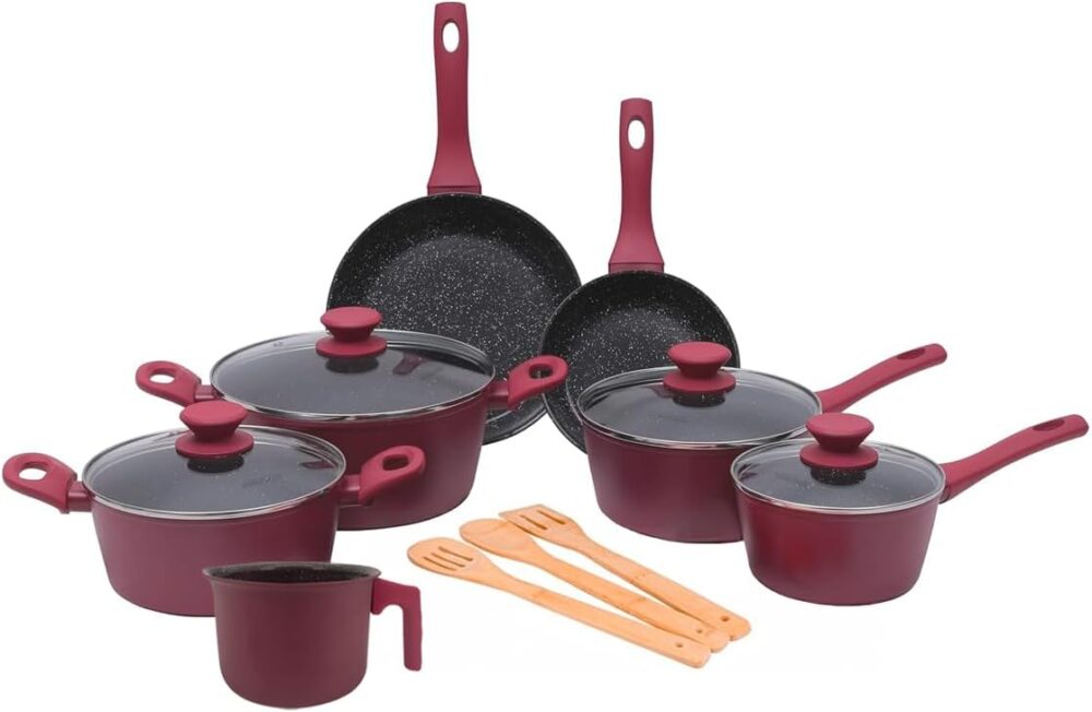 Mimo Style, Kit Conjunto Jogo de Panelas Cerâmica Antiaderen...