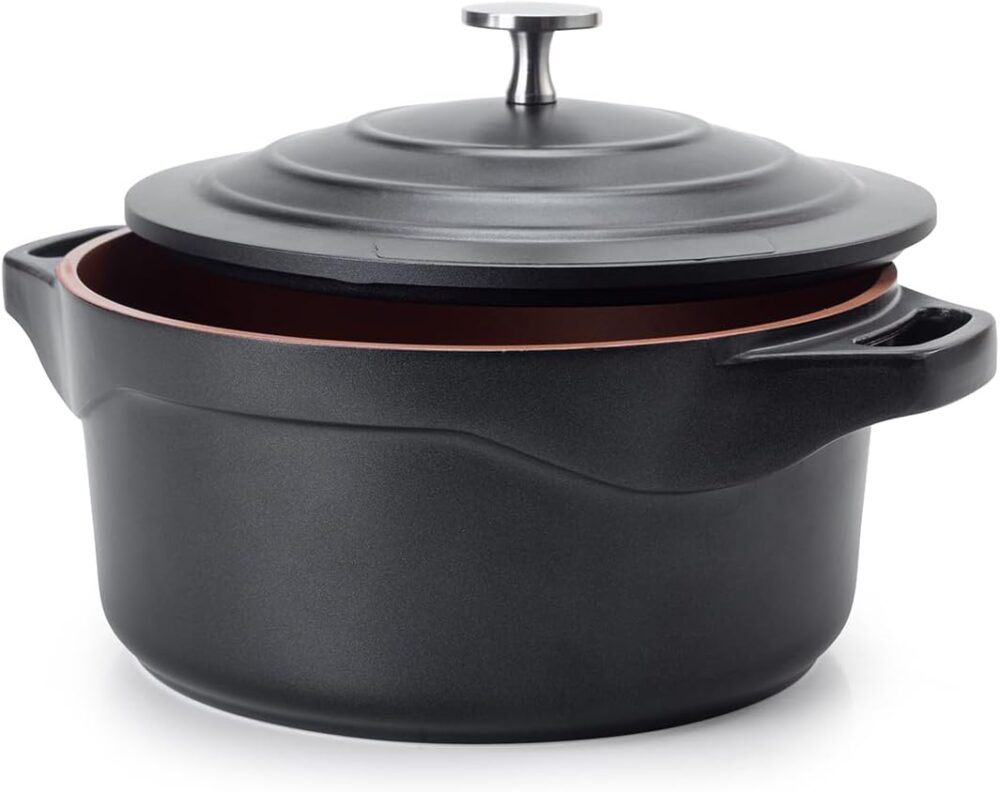 Panela Caçarola Revestimento Cerâmico 24 Cm Preta Le Cook - Image 2