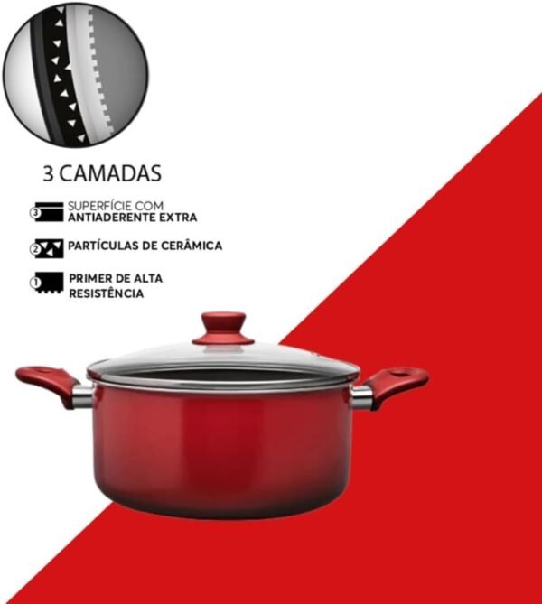 Brinox - Jogo de Panelas Antiaderente Ceramic Life 6 Peças E... - Image 3