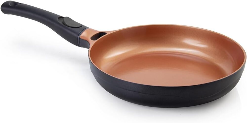 Frigideira Cerâmica com Cabo Destacável 24 cm Preta Le Cook