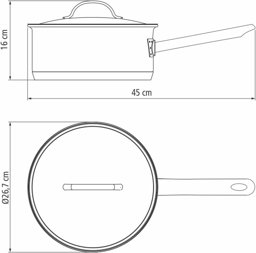 Panela Tramontina Professional em Aço Inox Fundo Triplo com ... - Image 3
