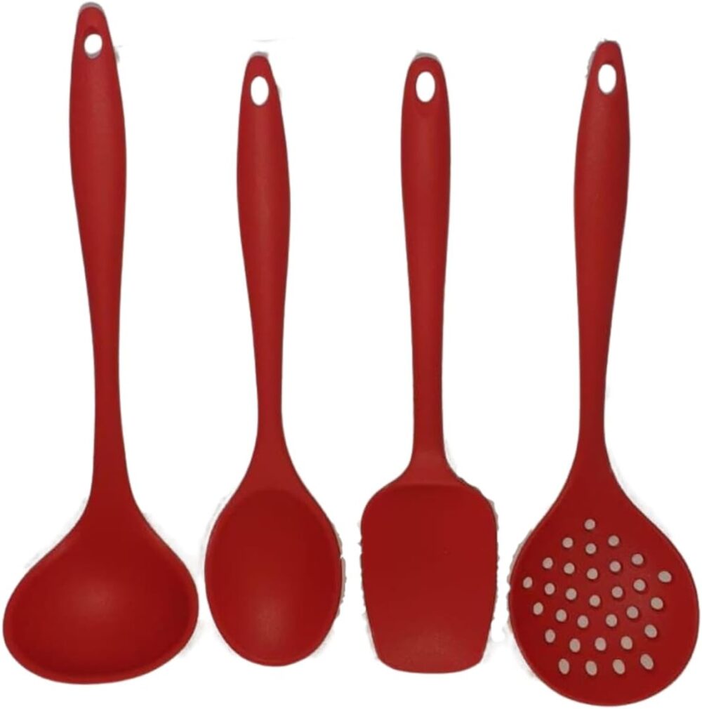 Conjunto De Utensilio De Silicone Para Cozinha Com Concha Co...