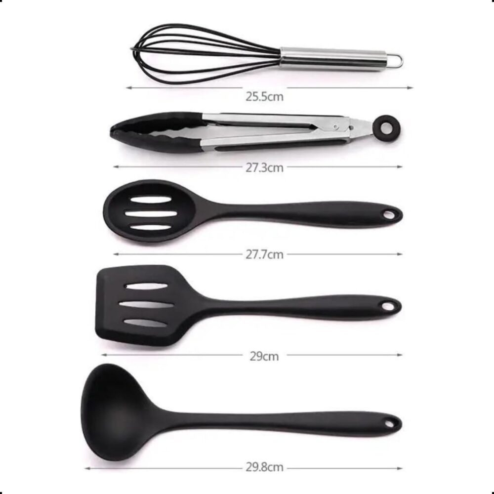 Conjunto Utensílios Profissional 10 Peças Cozinha Silicone P... - Image 7