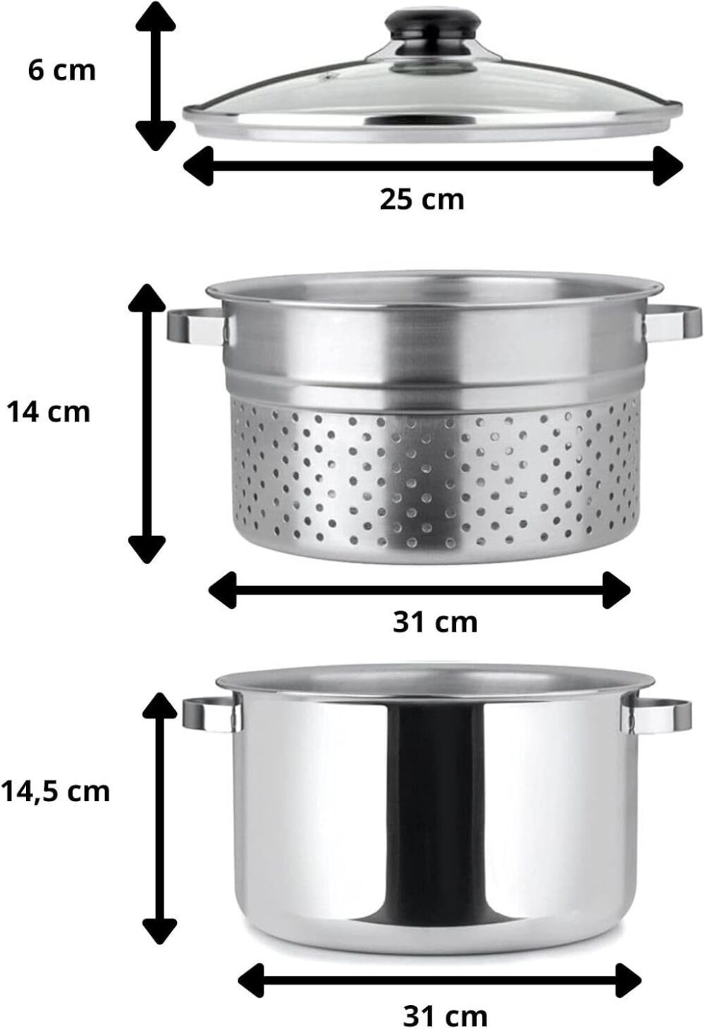ESPAGUETEIRA 7,2 L, FORMA, AÇO INOX - Image 3