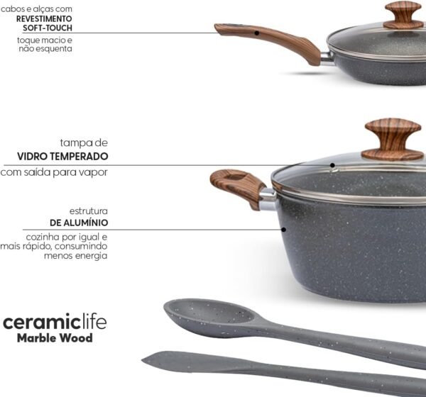 Brinox - Jogo de Panelas com Indução 6 Peças Pro-Ceramic Pre... - Image 8