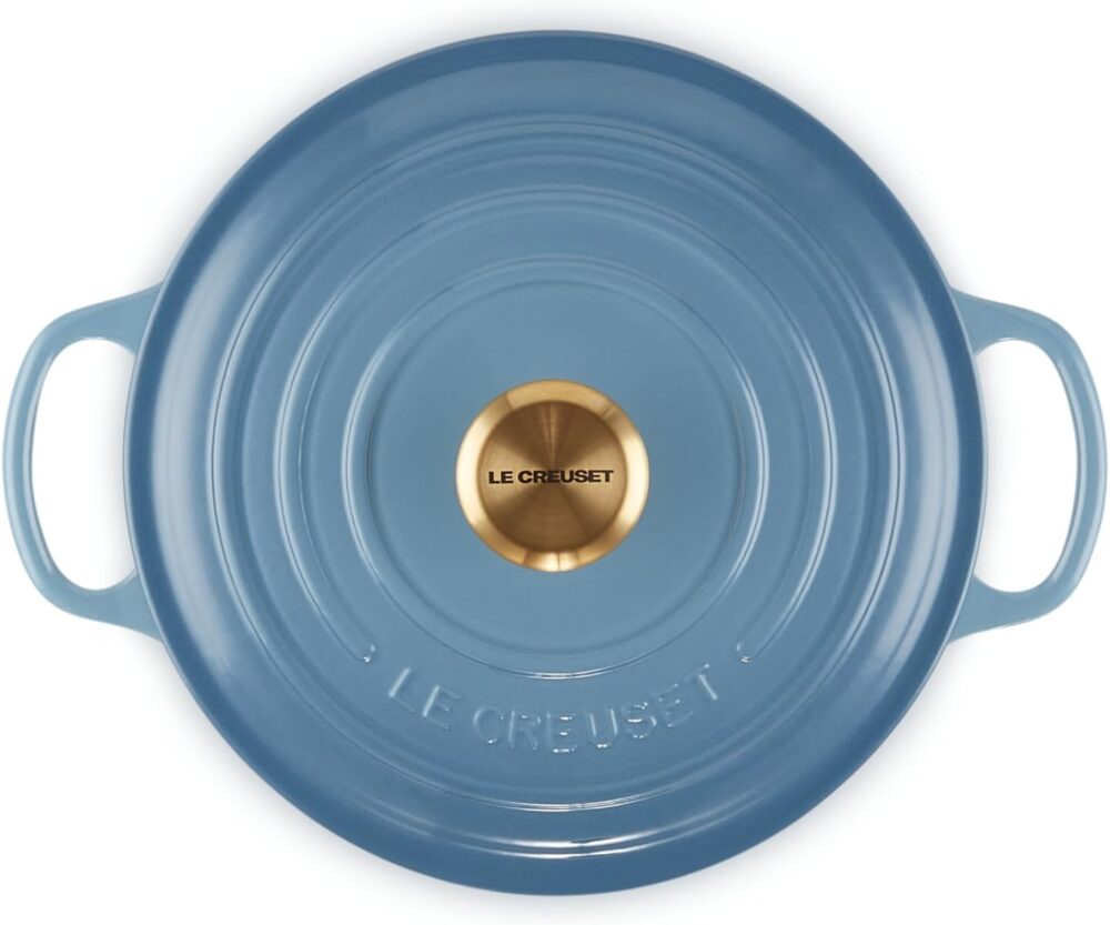 Le Creuset Panela Redonda 20Cm Sig (Peg Dourado) Chambray - Image 3