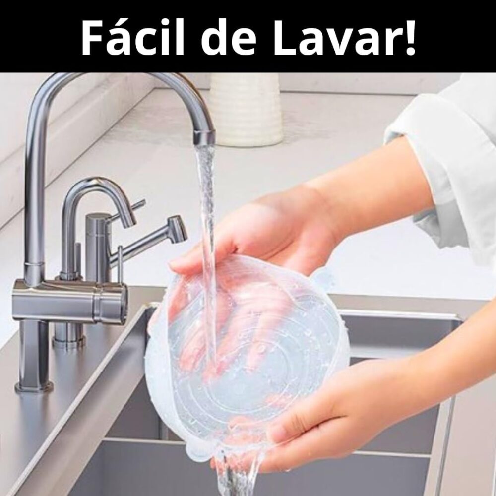 Kit de Tampas de Silicone Reutilizáveis Premium Flexíveis He... - Image 3