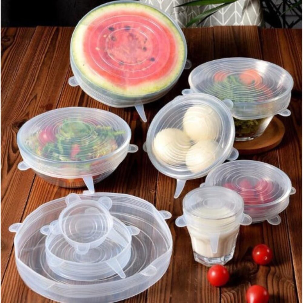 Kit de Tampas de Silicone Reutilizáveis Premium Flexíveis He... - Image 7