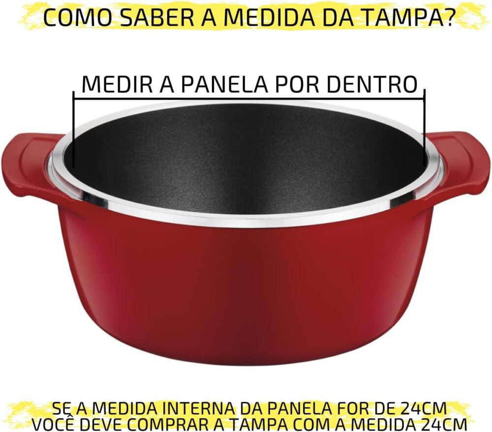 Jogo Tampa De Vidro Para Panelas Frigideiras Com 5 Peças Nº ... - Image 5