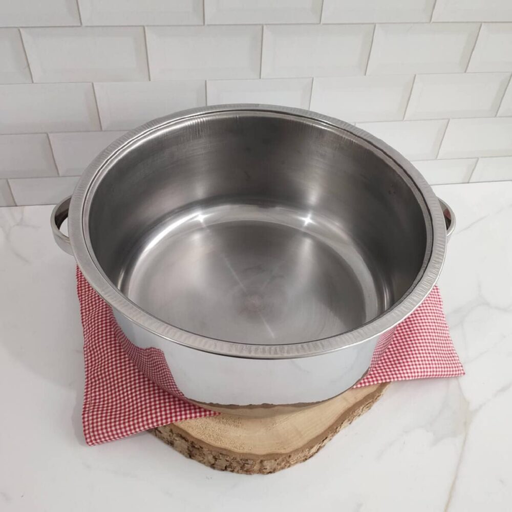 Panela Grande de Inox 10 Litros Caçarola com Tampa de Vidro ... - Image 4