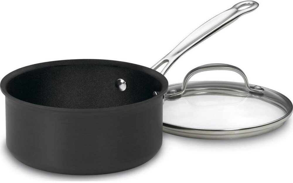 Cuisinart Panela clássica antiaderente anodizada de 1,5 l co...