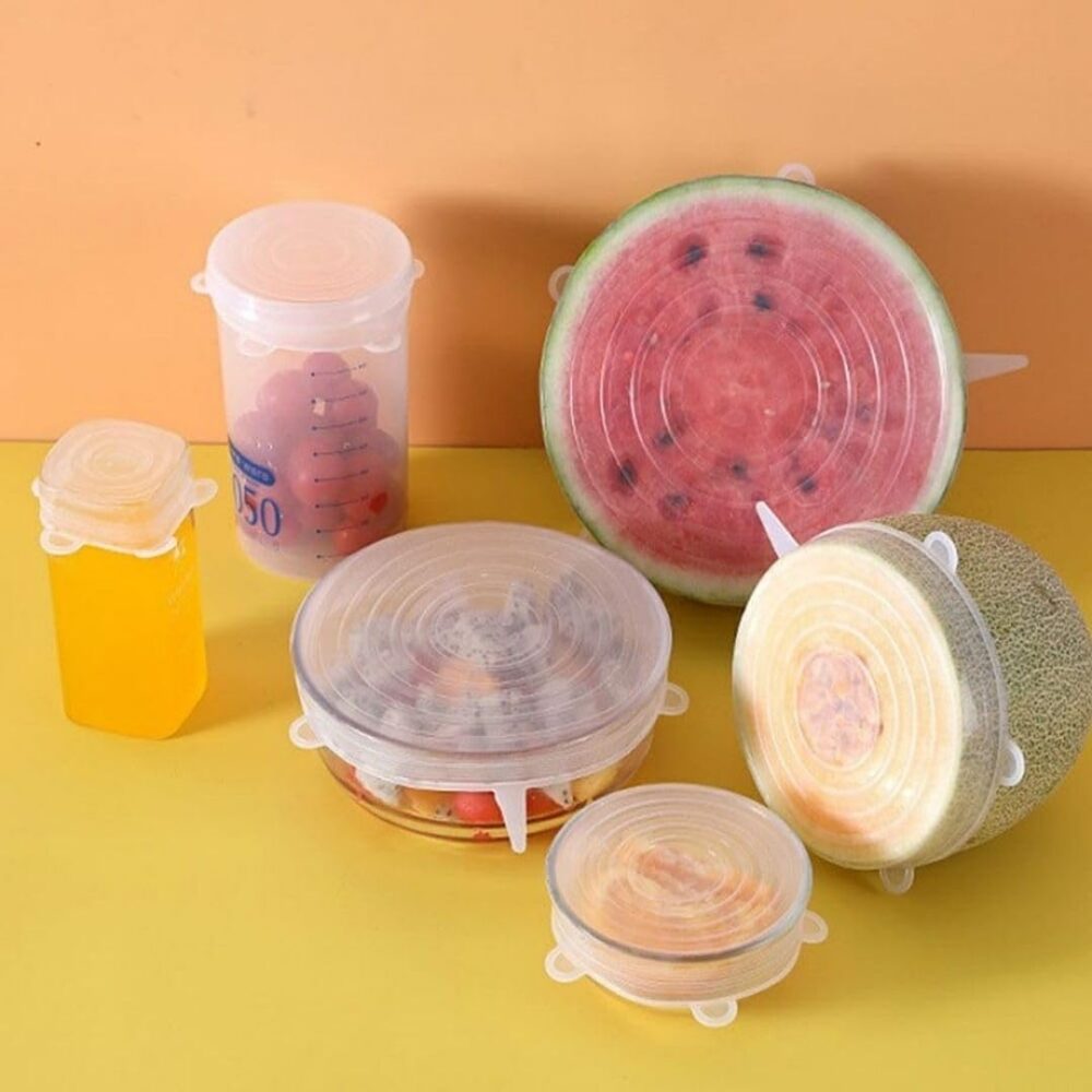 Kit 12 Tampas Silicone Jogo Tampas De Silicone Ajustável Pot... - Image 3