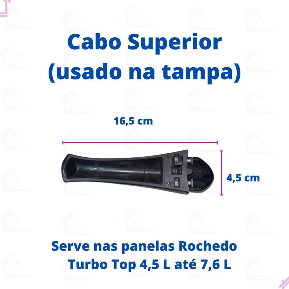 Cabo Da Tampa Panela De Pressão Rochedo Turbo Top 4,5L / 7,6... - Image 2