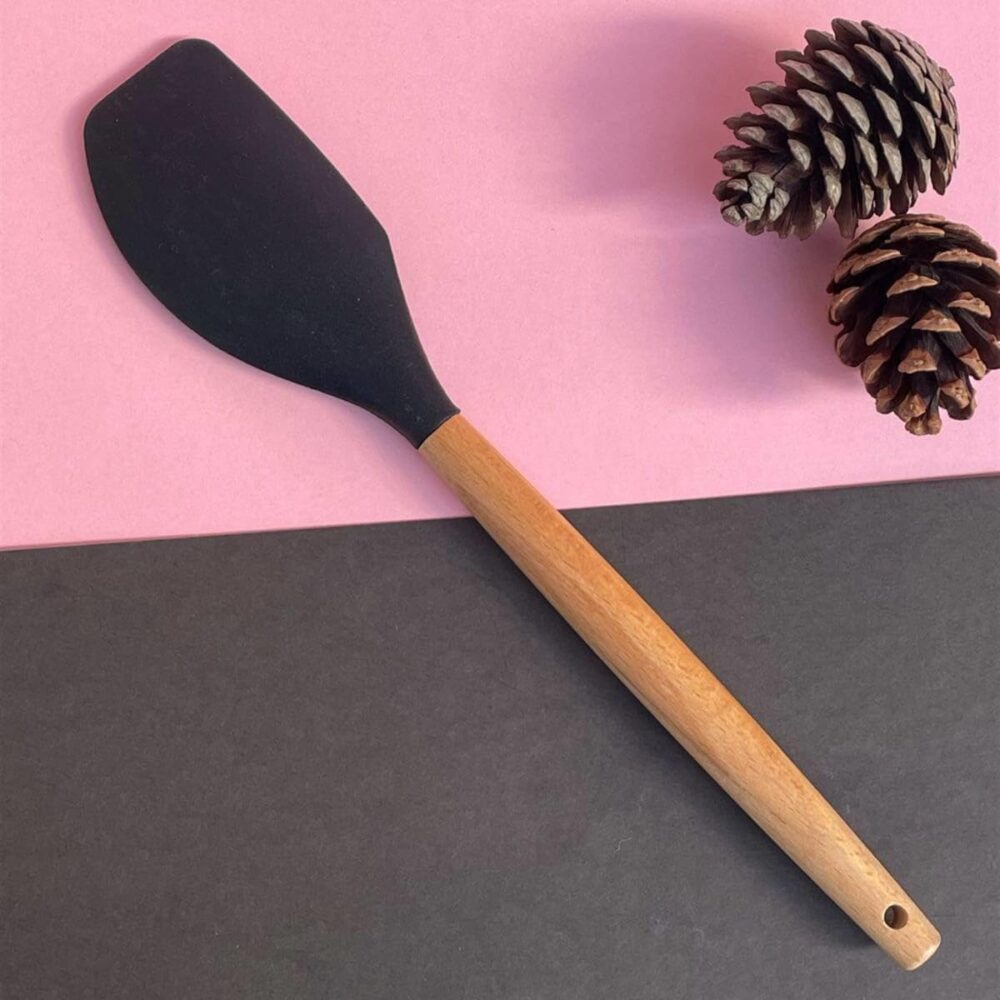 Espátula de Silicone 32cm Cabo de Madeira Resistente Ao Calo... - Image 2